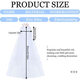 YAYNO Bride to Be Haarreif und Schleier Junggesellenabschied Frauen JGA Accessoires Frauen Bride Haarreif mit Schleier Hochzeit BrideBride Haarreif Perlen Haarreifs für Brautdusche Bachelorette Party