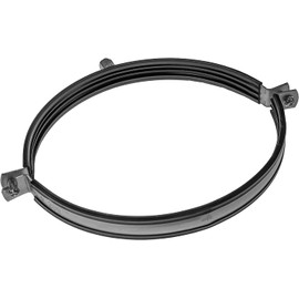 12" Inch Galvanized Pipe Hanger with Rubber - Conduit Mounting Clamp - PVC Tube Brackets - Metal Pipe Clamps - Tube Wall Mounting Bracket Clamp - Rigid Conduit Holder - 12in Pipe Clamp