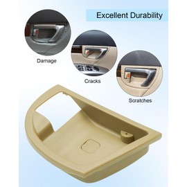 GUZIKO Auto Interior Door Handle Frame Replace 826112B000, Left Front Door Inner Door Decorative Cover Fit for Hyundai Santa Fe 2007-2012