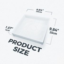 Square Paving Mould, Yetaha 1PC Path Maker Mold, Driveway Paving Brick Patio Concrete Slabs Path Garden Walk Mould, Garden Paving Pavement, Stone Path DIY Walk Path Maker Mold 25 * 25 * 4cm Square