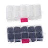 Baluue 2sets Fake Nails Medium Square Lace Nails Safe Paper