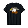 Cartoon Eagle With Wings Fun Character For Kids T-Shirt
