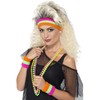 Smiffys Sweatbands, Neon with 1 Headband & 2 Wristbands, 1980's