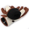 Harssidanzar Winter Outdoor Gloves For Women's Genuine Suede Sherpa Gloves