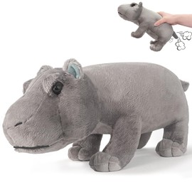 Hippo Plush Toy, Farting Plush Toy, Cute and Funny Animal Plush Toys, Lively Atmosphere Toys, Interesting Gifts for Kid and Colleagues on Birthdays, White Elephant Day, April Fools' Day, Thanksgiving
