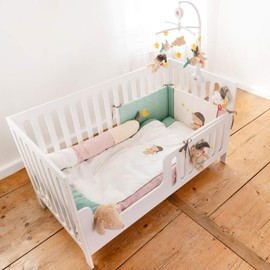 Fehn Bruno 060591 Baby Bedding Set - Pillow & Duvet for Children in Set - With Bear Motif - 0+ Months - Pillow: 35 x 40 cm & Blanket: 80 x 80 cm