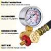 4Pcs Air Compressor Relief Pressure Valve and Air Gauge Set,1/4in