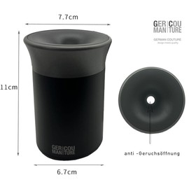 GC Embroidery Cup Stick Tray Ashtray Compatible with IQOS 3 Duo One Heets, Iluma Prime Terea + Glo Neo Sticks Accessories for Car Office or Home, Black/Grey