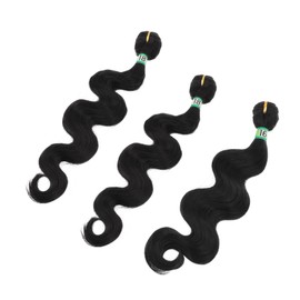 FOMIYES 3 Pack Body Wave Hair Extensions Synthetic Wig No Smell Styling Options Easy to Use