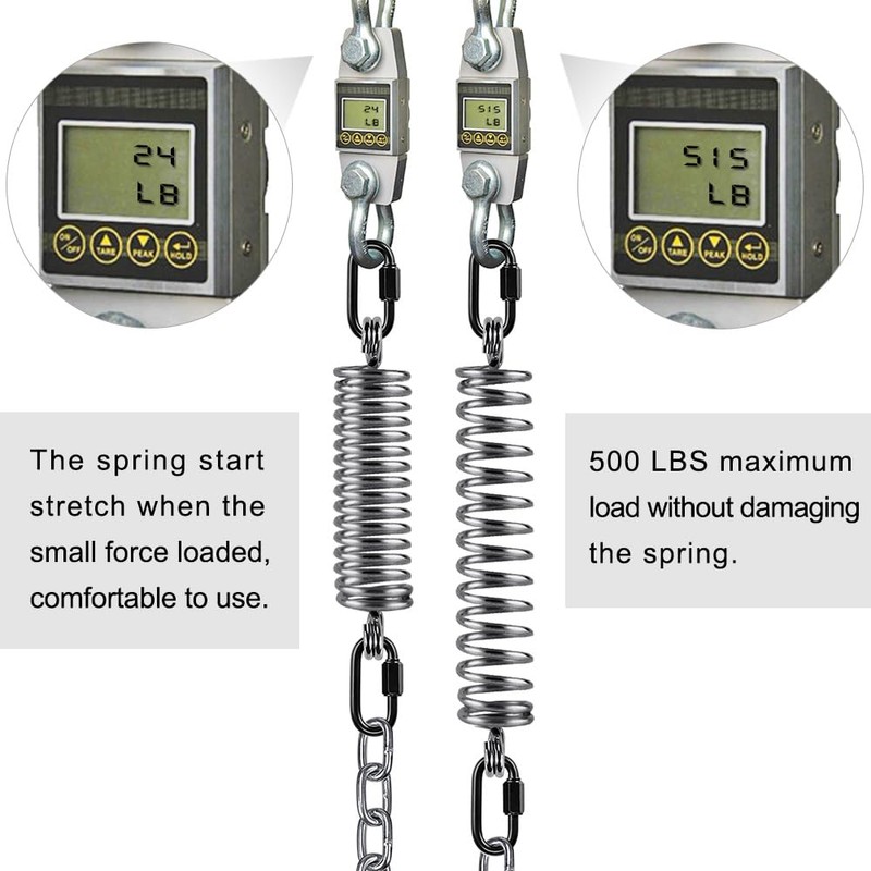 SELEWARE Heavy Bag Spring, Punching Bag Hanging Kit with Swivel