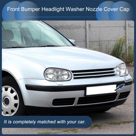 INFINAUTO Front Left Bumper Headlight Washer Nozzle Cover Cap No.1J0955109A Bumper Strip Nozzle Cover for VW Golf 4 M K4/1998-2006 Unpainted Plastic Pack of 1