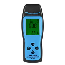 Domary Handheld Mini Digital LCD EMF Tester Electromagnetic Field Radiation Detector Meter Dosimeter Tester Counter
