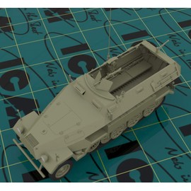 ICM 35103 Sd.Kfz.251/1 AUSF.A with German Infantry Model Kit, Grey, Medium