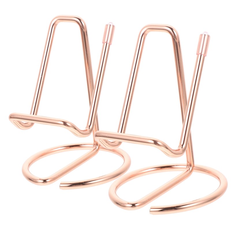 2 Piezas Soporte para Celular de Mesa Metal Resistente Compacto