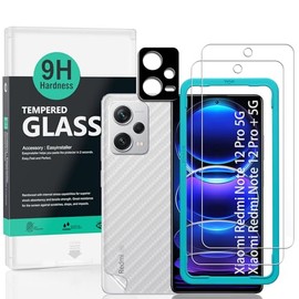 Ibywind Mica para Redmi Note 12 Pro 5GRedmi Note 12 Pro 5G ,2 Piezas Dureza 9H Cristal Templado y Protector de Lente de Cámara,Fácil de Instalar...   