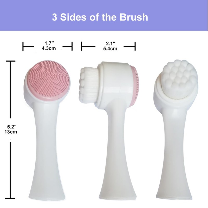 Cepillos de limpieza facial de silicona súper suave para limpieza
