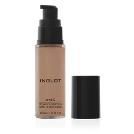Inglot AMC Cream Foundation, Underlay with Natural Coverage, Highlighter Formula for a Radiant Complexion, Contains Vitamin E, Vegan, 30 ml: LW400