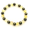 Golden Pyrite Citrine Beaded Bracelet Fashion Jewelry Crystal Healing Gift