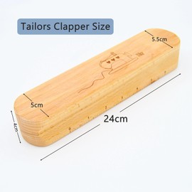 Hardwood Tailors Clapper for Ironing and Quilting,LINXIAO Professional Sewing Tool for Flattening Fabrics,Sewing and Point Pressing Natural