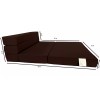 Danfuton Twin Lounger Folding Foam Mattress, Portable Sofa Bed Sit