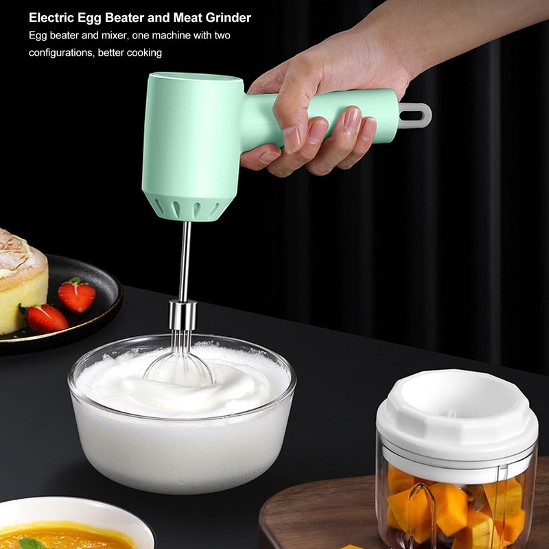 Cordless Portable Electric Garlic Chopper Electric Hand Mixer Multifunctional Meat