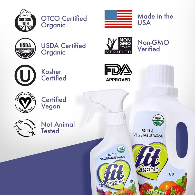 Fit Organic Produce Wash Soaker Org