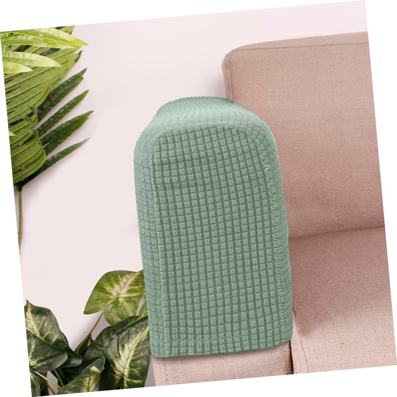 Levemolo 2pcs Padded Armrest Covers for Sofa Living Room Elastic