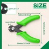 SPEEDWOX Memory Wire Cutters with Spring Mini Flush Cut Pliers,