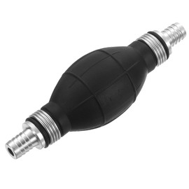 sourcing map 12mm (1/2") Rubber Fuel Primer Pump, Fuel Transfer Vacuum Hand Siphon Bulb, One Way Fuel Primer for Gasoline Petrol Marine Diesel Boat Marine Boat, Silver