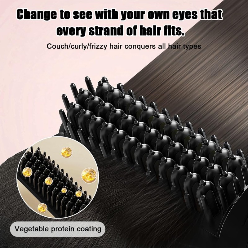 Mesen Straightening Brush Wireless (Black-Charging-Type-C)