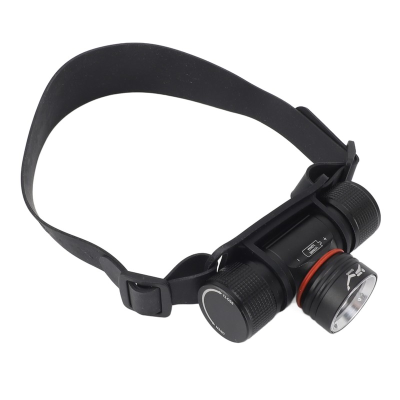 Diving Headlamp Flashlight IPX68 Waterproof Super Bright 1200LM 3 Light