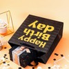 Loveinside Black Birthday Gift Bag with Tissue Paper for Birthday,