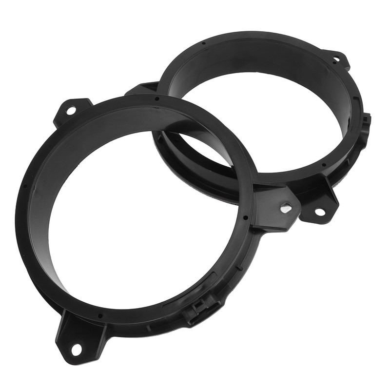 1 Pair 6.5in Door Speaker Spacer Wire Harness Kit Black