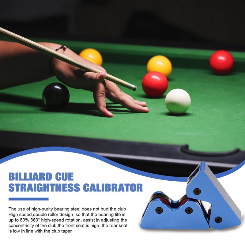 Pcmursal 2 Pack Pool Cue Straightness Checker, Billiard Cue Straightness