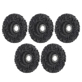 5Pcs Strip Discs Stripping Wheel Black 4 Inch for Stainless Steel Low Carbon Steel Aluminum Plastic
