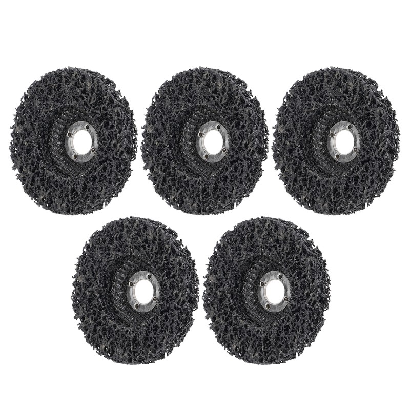 5Pcs Strip Discs Stripping Wheel Black 4 Inch for Stainless