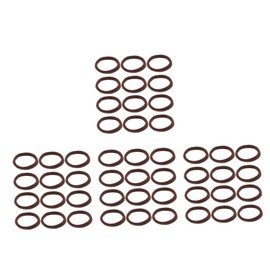 OATIPHO 400 Pcs Deep Coffee Elastic Hair Ties Thick Seamless No Damage Soft Ponytail Holders Sweat Wicking Breathable Bands for Women Hair Accessories