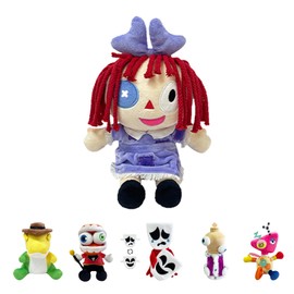 POPOYU Digital Ragatha Plushies Stuffed Kinger Ragatha Plushie Doll,The Amazing Circus Gangle Caine Plush Toys,Cute Soft Stuffed Figure Plush Doll for Kids Boys Girls TV fans Birthday Gifts