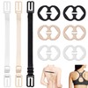 Jormftte 9 Pcs Bra Strap Clips, 3 Pcs Bra Straps