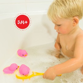 16PCS Pink Rubber Duck Kids Bath Duck Toys ,Squeak Rubber Ducks in Bulk Rubber Ducks Baby Shower Duck Decorations Party Favors (2.2’’)