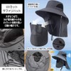 FUPUTWO Safari Hat, Men's Hat, UV Protection, Sun Protection, Lightweight,