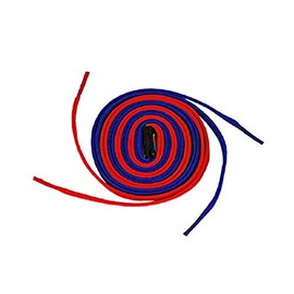 Easy Tie Dual Colored Learning Shoelaces, Teach Shoe Tying With Different Color Laces For Children And Teens (Red/Blue 54" - 137 cm)