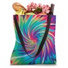 Tie Dye Pattern Rainbow, Men Women Kids, Colorful Tote Bag