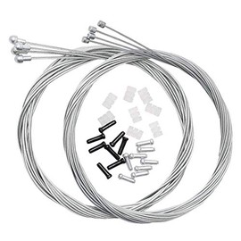 Dymoece Bicycle Derailleur Shifter Cables Brake Cables Set for Shimano Sram Road Mountain MTB Bike (for Road Bike)