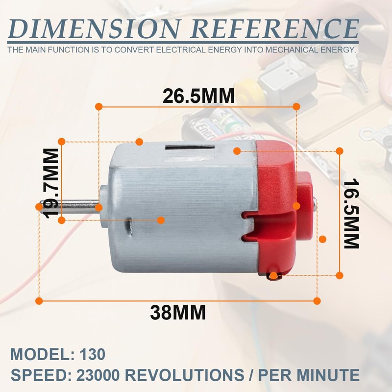 Innfeeltech 20 Pcs Micro DC Motor Small DC Motor Mricor