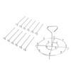 Skewer Stand Stainless Steel Vertical Barbecue Skewers Holder Fryer Accessories