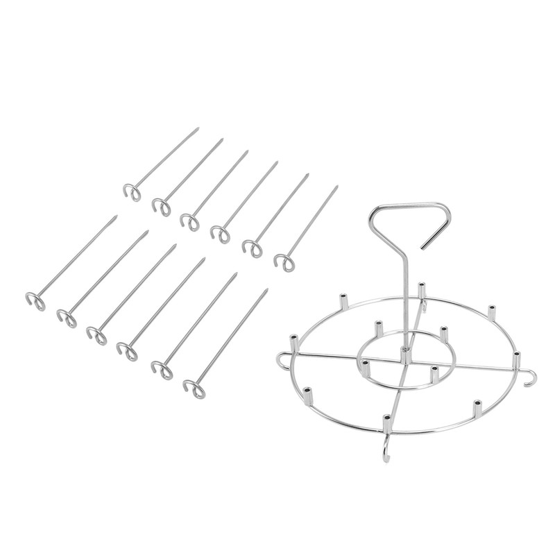 Skewer Stand Stainless Steel Vertical Barbecue Skewers Holder Fryer Accessories