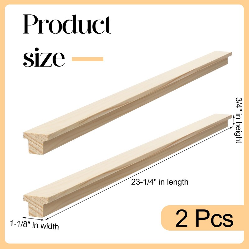 Yousoontic 2 Pack Hardwood Center Mount Drawer Slides Wooden Drawer
