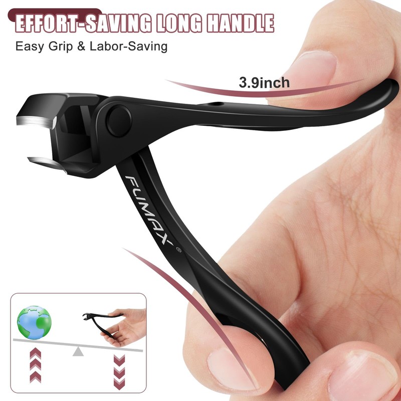 Toenail Clippers for Seniors Thick Toenails - Large Angled Toe