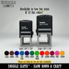 Ukulele Chord Blank Self-Inking Rubber Stamp Ink Stamper - 1